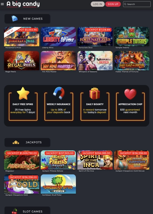 Süße Candy-Slots-Bibliothek A Big Candy Casino
